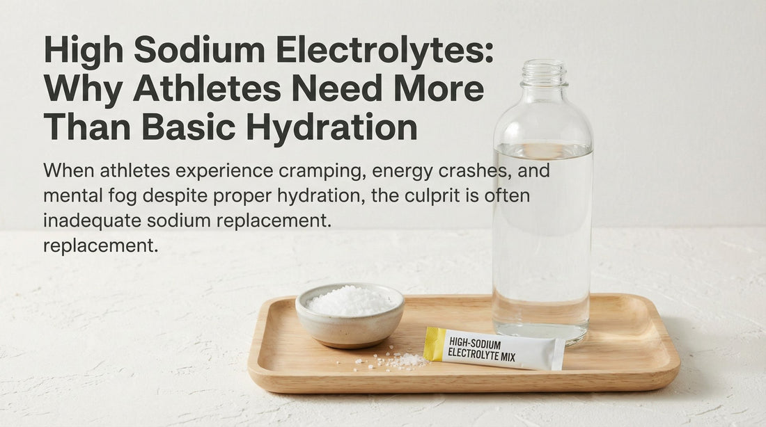 Cover graphic for a guide on high-sodium electrolytes and why athletes need more than basic hydration