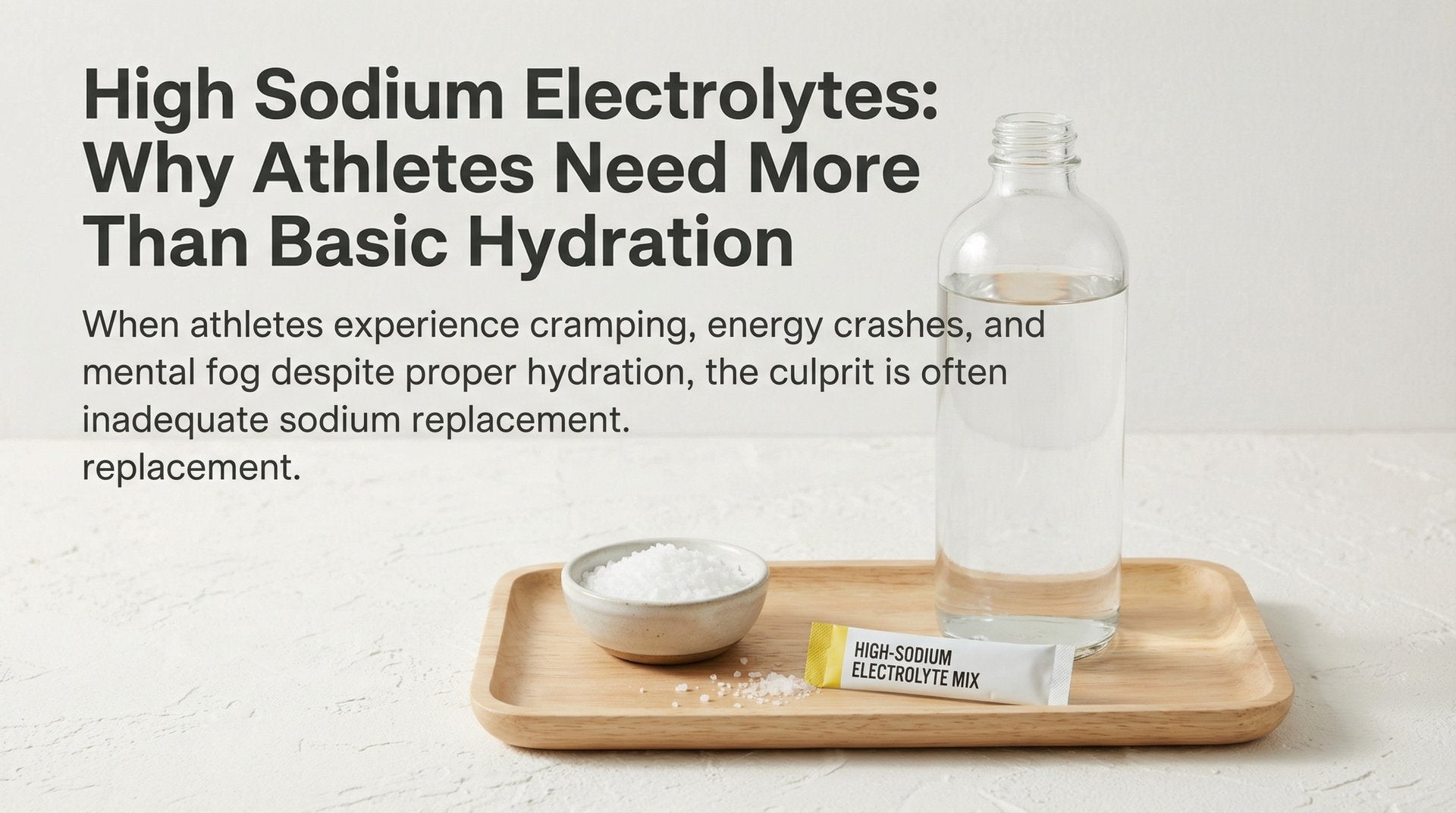 High Sodium Electrolytes: Why Athletes Need More Than Basic Hydration