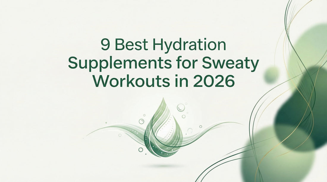 Cover graphic for a 2026 roundup of the best hydration supplements for sweaty workouts
