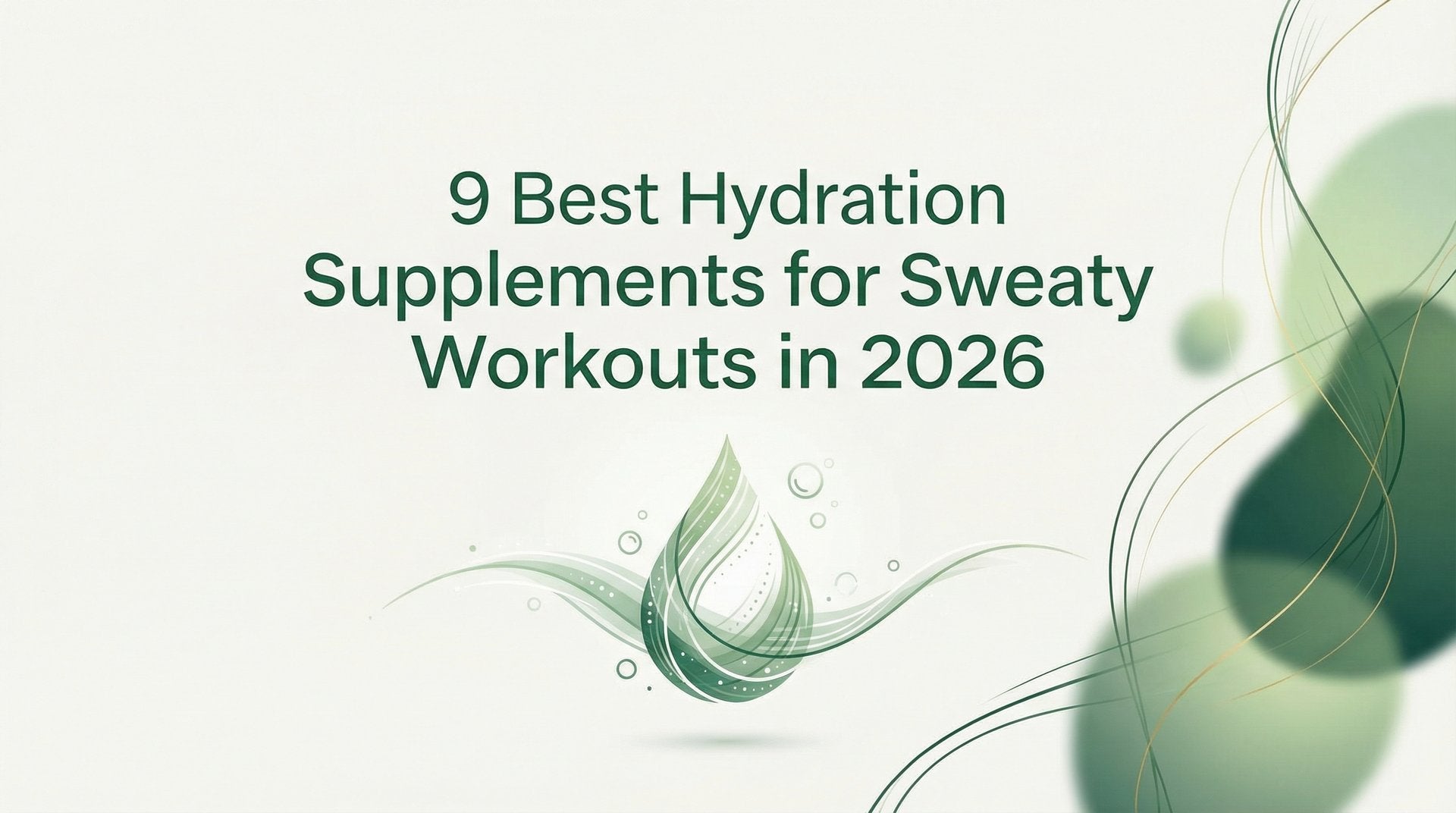 Cover graphic for a 2026 roundup of the best hydration supplements for sweaty workouts