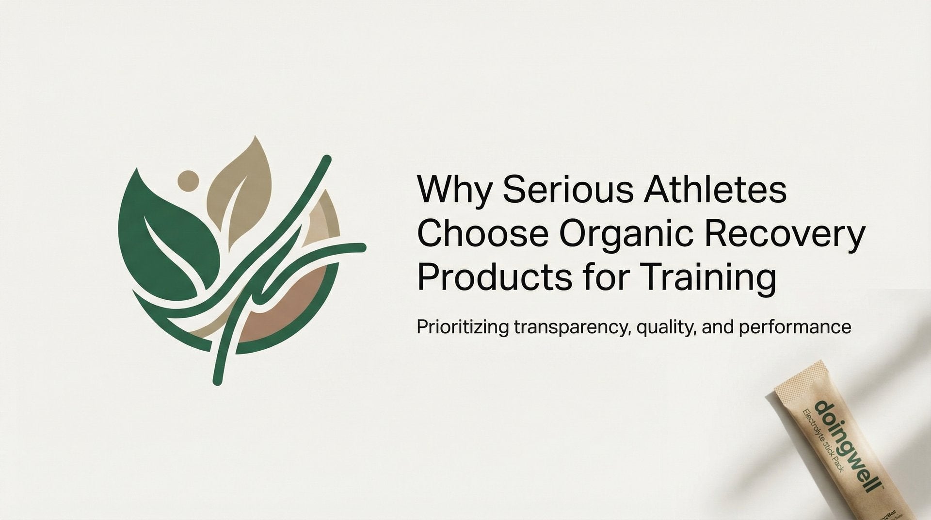 Cover graphic on why serious athletes choose organic recovery products for training