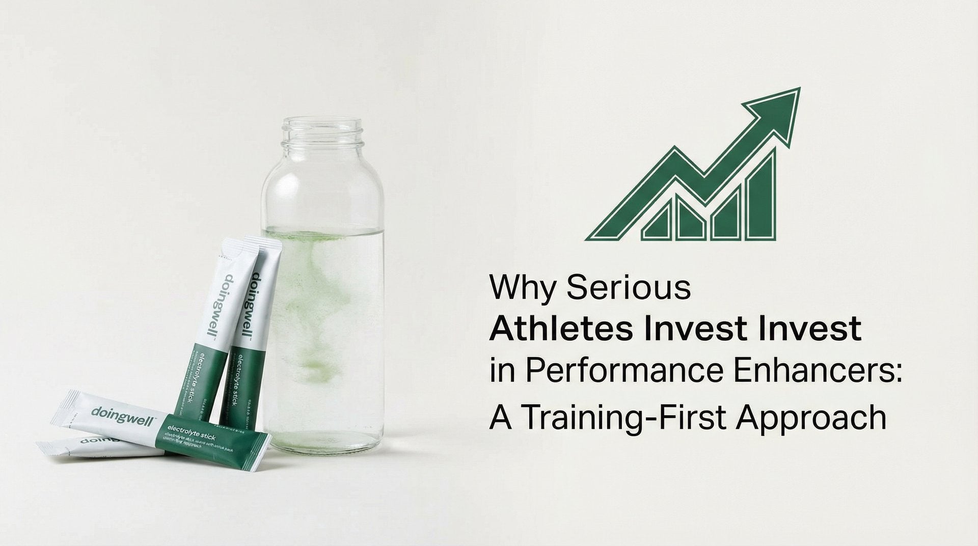 Cover graphic on a training-first approach to performance-enhancer investment for serious athletes