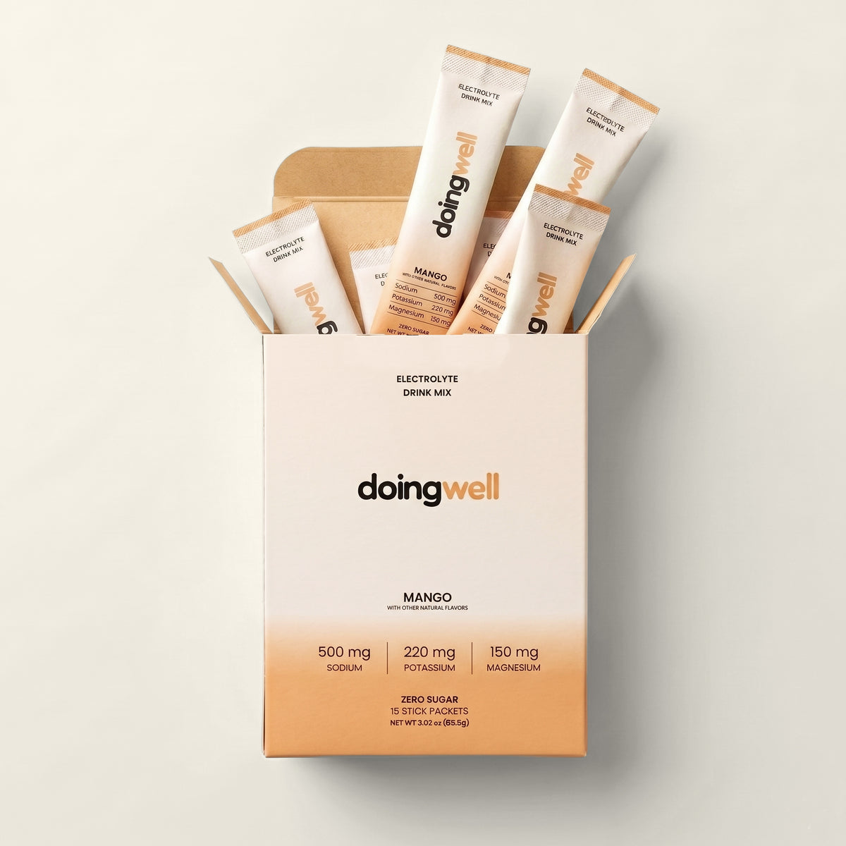 Mango Daily Hydration Electrolyte Drink Mix | 15 Sticks (PRESALE)