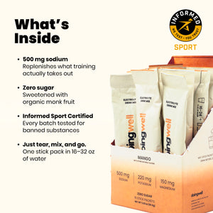Mango Daily Hydration Electrolyte Drink Mix | 15 Sticks