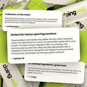 Customer reviews for doingwell Coconut Lime performance electrolyte stick packs