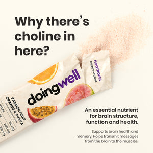 Why doingwell POG contains choline — an essential nutrient for brain structure, function, health and memory