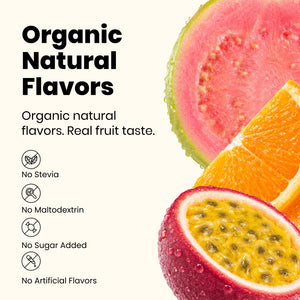 doingwell POG organic natural flavors — no stevia, no maltodextrin, no sugar added, no artificial flavors